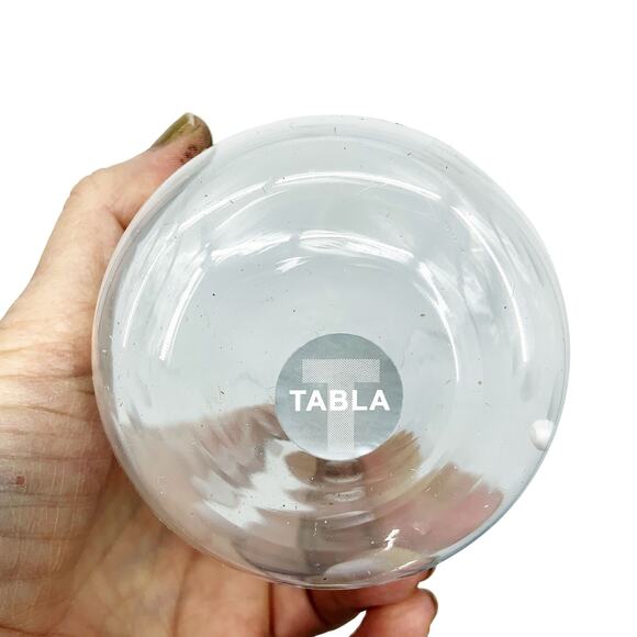 Accent Set of 4 Double Old Fashion Drinking Glasses Circle Etched - Picture 3 of 6